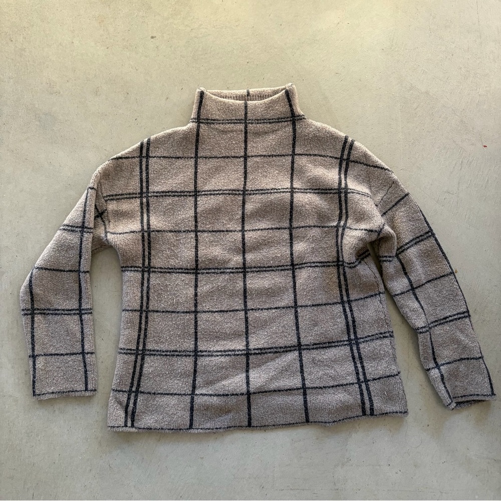 Christian Siriano checkered sweater